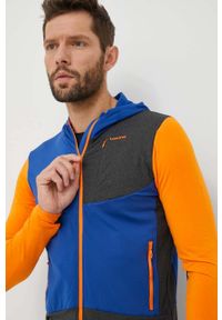 Viking bluza sportowa Tacoma kolor niebieski z kapturem wzorzysta. Typ kołnierza: kaptur. Kolor: niebieski. Materiał: materiał, dzianina. Długość: długie. Styl: sportowy #1
