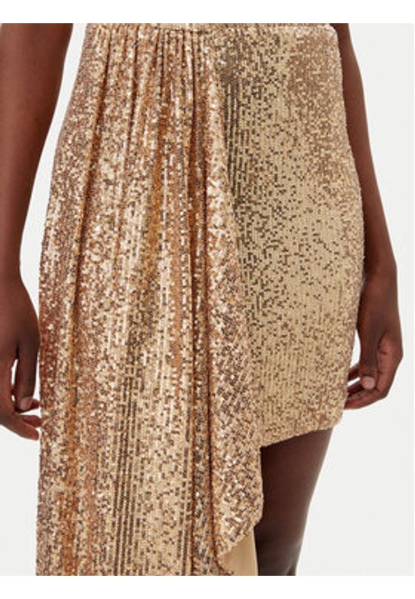 Gaudi Sukienka koktajlowa 511FD14008 Złoty Regular Fit. Kolor: złoty. Materiał: syntetyk. Styl: wizytowy