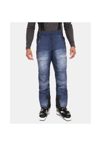 Męskie softshellowe spodnie narciarskie Kilpi JEANSO-M. Kolor: niebieski. Materiał: jeans, softshell. Sport: narciarstwo
