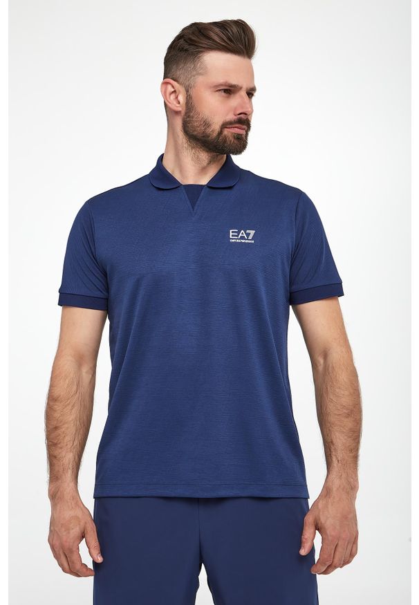 EA7 Emporio Armani - Polo męskie EA7 EMPORIO ARMANI. Typ kołnierza: polo