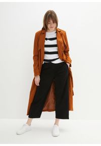 bonprix - Spodnie culotte z czystej bawełny organicznej. Kolor: czarny. Materiał: bawełna #3