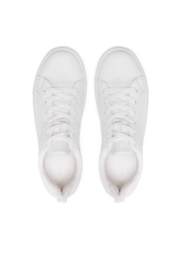 Jenny Fairy Sneakersy WS2158-10 Biały. Kolor: biały. Materiał: skóra