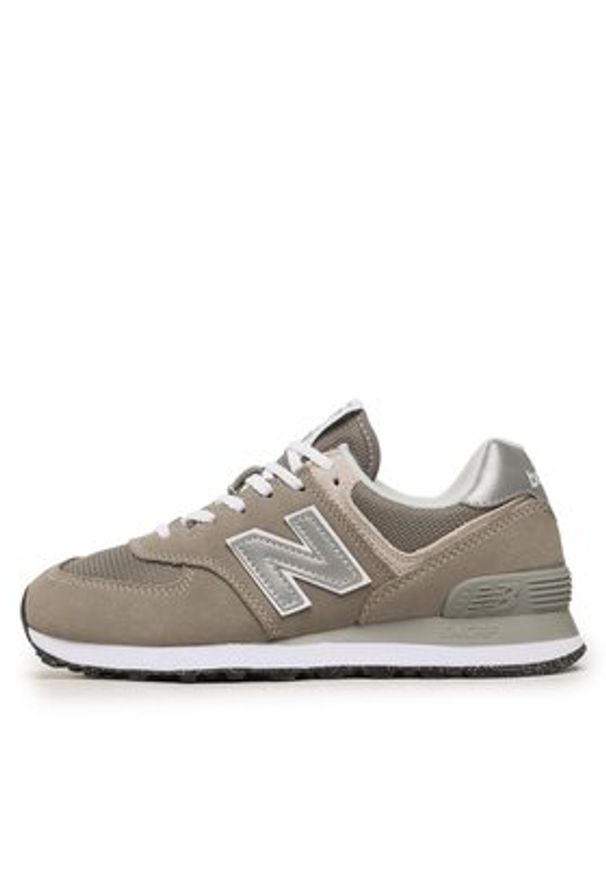 New Balance Sneakersy WL574EVG Szary. Kolor: szary. Materiał: zamsz, skóra. Model: New Balance 574
