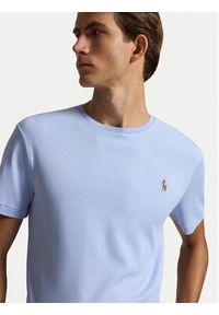 Polo Ralph Lauren T-Shirt 710740727506 Niebieski jasny Regular Fit. Typ kołnierza: polo. Kolor: niebieski. Materiał: bawełna #4
