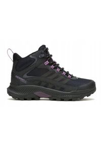 Merrell - Buty trekkingowe damskie MERRELL SPEED STRIKE 2 MID wysokie wodoodporne. Kolor: czarny