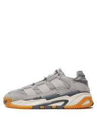Adidas - adidas Sneakersy Niteball IG6143 Szary. Kolor: szary. Materiał: zamsz, skóra