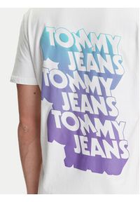 Tommy Jeans T-Shirt Stack Backprint DM0DM21589 Biały Regular Fit. Kolor: biały. Materiał: bawełna #4
