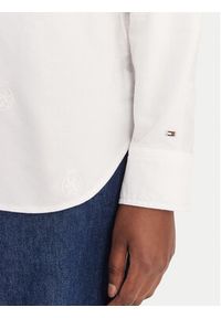 TOMMY HILFIGER - Tommy Hilfiger Koszula WW0WW49386 Biały Relaxed Fit. Kolor: biały. Materiał: bawełna #5
