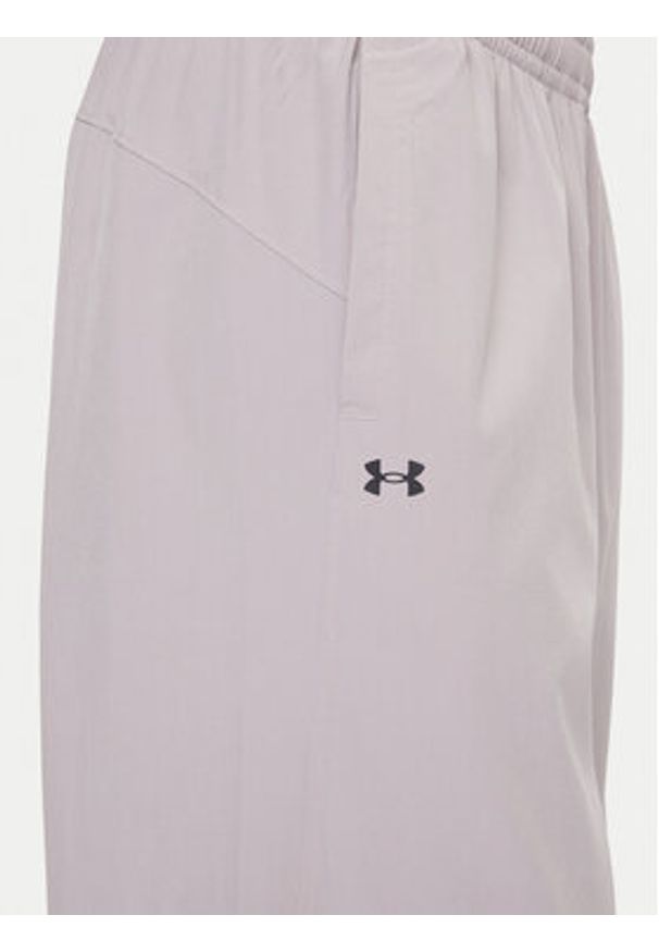 Under Armour Spodnie dresowe Rival 1386453 Szary Wide Leg. Kolor: szary. Materiał: syntetyk