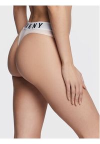 DKNY Stringi DK4529 Różowy. Kolor: różowy. Materiał: bawełna