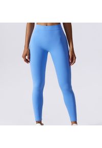 Intica - Legginsy z drapowaniem na trening i co dzień Ingedore. Kolor: różowy. Materiał: materiał, skóra. Wzór: gładki. Sport: fitness #7