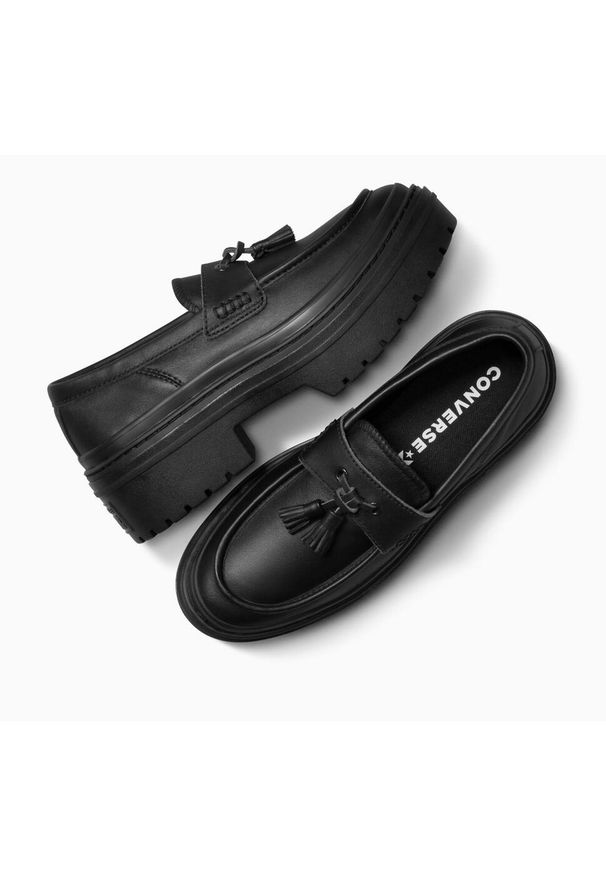 Buty sportowe Converse Chuck Taylor All Star Lugged Heel Loafer. Kolor: czarny. Materiał: skóra ekologiczna, materiał. Model: Converse All Star