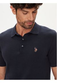U.S. Polo Assn. Polo MUP3709 Granatowy Regular Fit. Typ kołnierza: polo. Kolor: niebieski. Materiał: bawełna #4