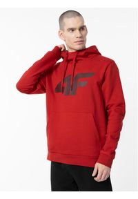 4f - 4F Bluza 4FAW23TSWSM694 Czerwony Regular Fit. Kolor: czerwony. Materiał: bawełna #1