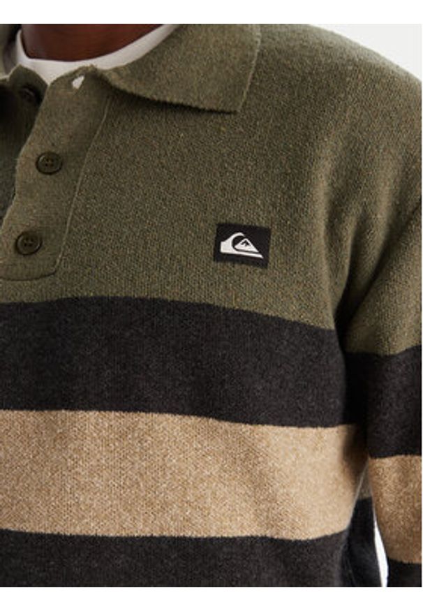 Quiksilver Sweter Cooper EQYSW03331 Zielony Regular Fit. Kolor: zielony. Materiał: syntetyk
