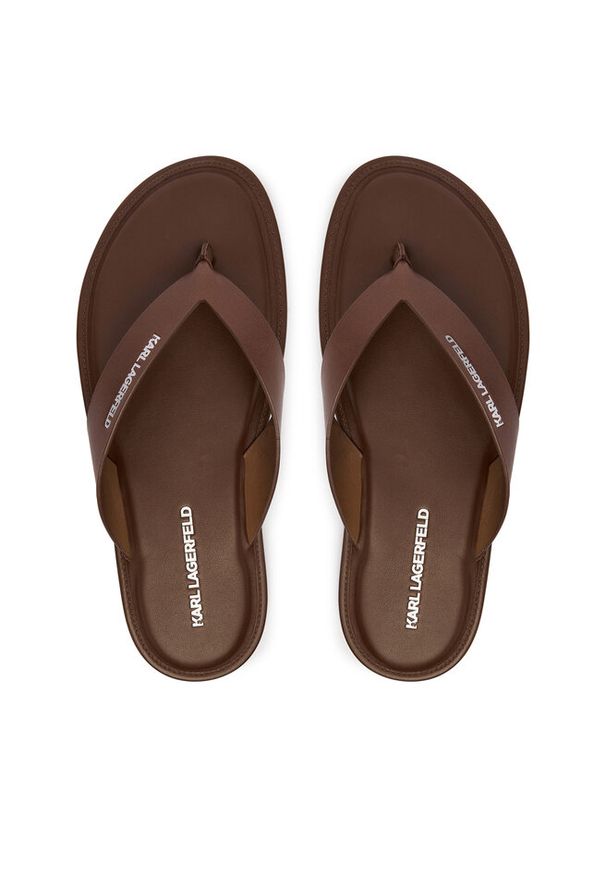 Karl Lagerfeld - Japonki KARL LAGERFELD. Kolor: brązowy