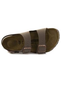 Birkenstock Milano BS Sandały unisex. Kolor: brązowy. Sezon: lato. Styl: młodzieżowy, sportowy #4