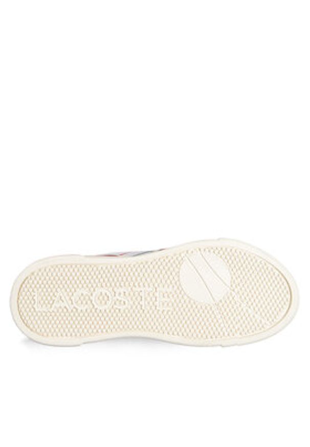 Lacoste Sneakersy L002 Evo Logo Tongue 747SFA0056 Biały. Kolor: biały. Materiał: materiał