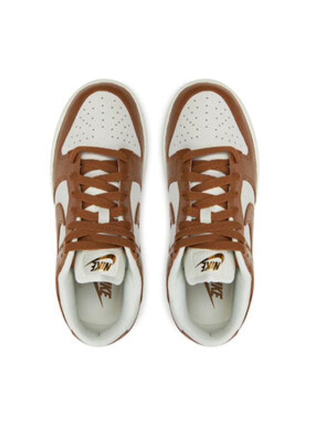 Nike Sneakersy Dunk Low Lx FJ2260 001 Brązowy. Kolor: brązowy. Materiał: skóra