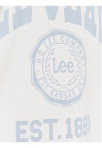Lee T-Shirt Varsity L69CFENQ 112322787 Écru Loose Fit. Materiał: bawełna