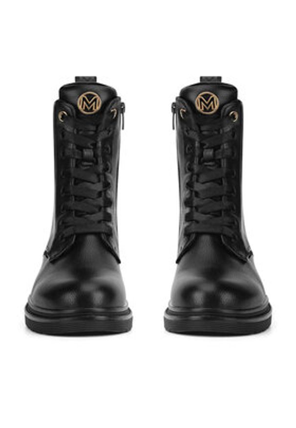 MEXX Trzewiki MI001712343W Czarny. Kolor: czarny. Materiał: skóra