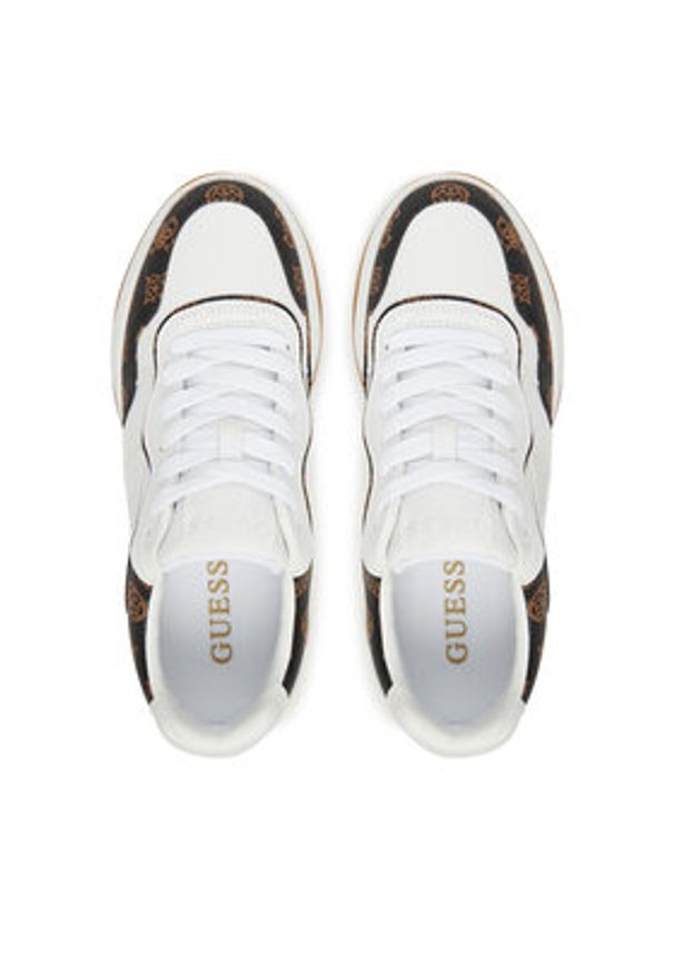Guess Sneakersy 176007 Biały. Kolor: biały. Materiał: skóra