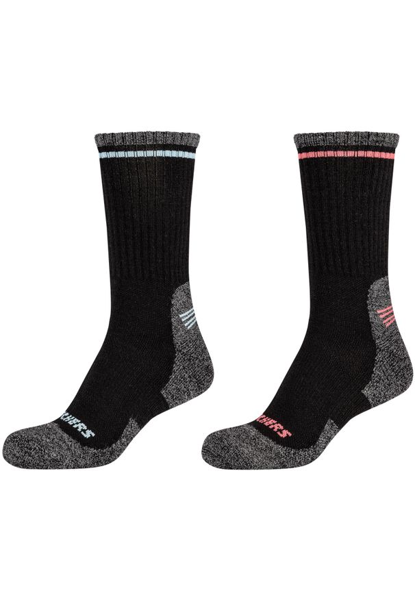 skechers - Skarpetki sportowe dla dorosłych 2PPK Women Trail Wool Socks. Kolor: różowy