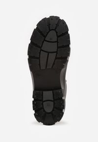 Renee - Czarne Kalosze Sztyblety na Podeszwie z Bieżnikiem Jovalia. Okazja: na co dzień. Kolor: czarny. Materiał: jeans. Styl: casual #6