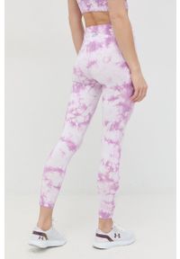 DKNY - Dkny legginsy DP2P2927 damskie kolor fioletowy wzorzyste. Stan: podwyższony. Kolor: fioletowy. Materiał: skóra, materiał #3