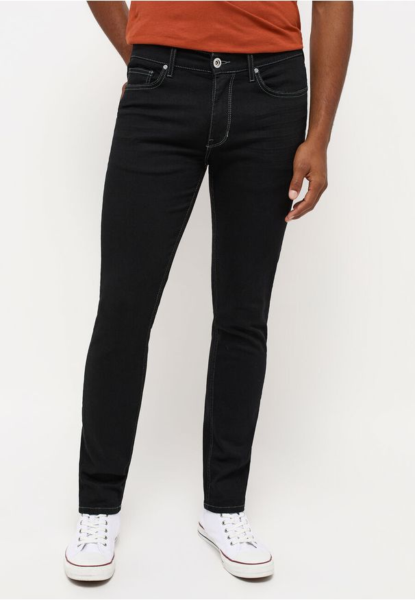 Mustang - MUSTANG FRISCO SKINNY MĘSKIE SPODNIE JEANSOWE DENIM BLACK 1014584 4000 906