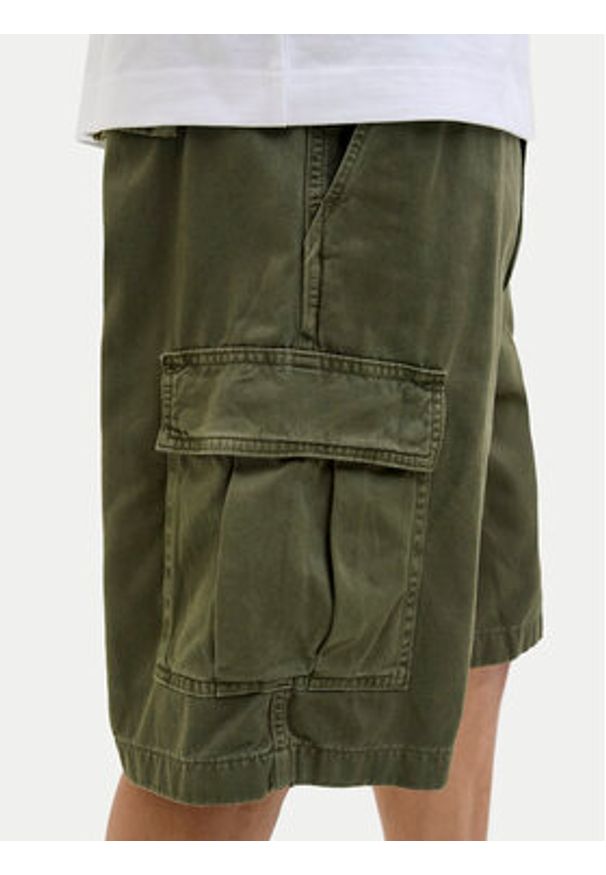 Jack & Jones Szorty materiałowe Karl 12269374 Zielony Loose Fit. Kolor: zielony. Materiał: bawełna