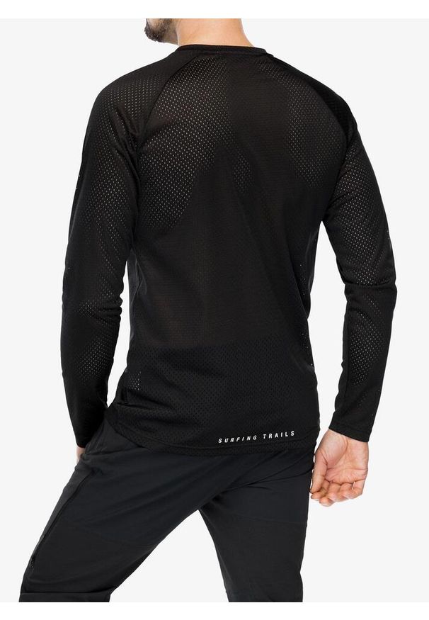 Bluza rowerowa męska ION Logo LS Jersey. Kolor: czarny. Materiał: jersey
