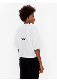 Calvin Klein Jeans T-Shirt J20J220727 Biały Regular Fit. Kolor: biały. Materiał: bawełna #5