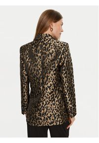 Lola Casademunt by Maite Marynarka MF2402002 Brązowy Regular Fit. Kolor: brązowy. Materiał: syntetyk #4