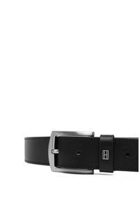 TOMMY HILFIGER - Tommy Hilfiger Pasek Denton Square Buckle Leather Belt AM0AM14188 Czarny. Kolor: czarny. Materiał: skóra #3