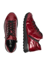 Rieker Sneakersy CEO-N1400-33 Czerwony ciemny. Kolor: czerwony. Materiał: skóra #3