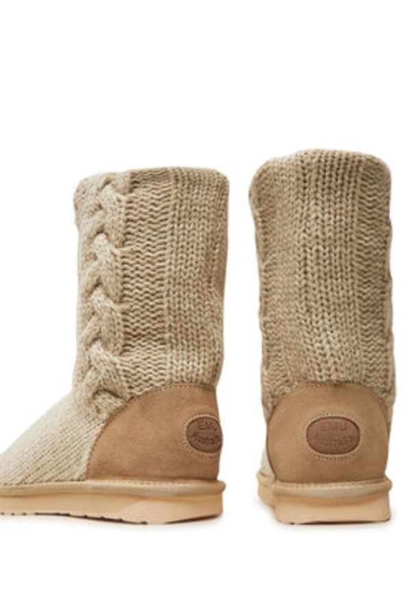 EMU Australia Kapcie Bartle W13142 Écru. Materiał: wełna, materiał
