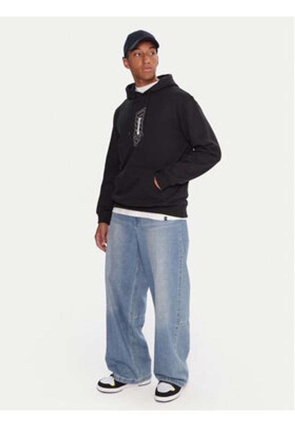 DC Shoes Bluza EDYFT03557 KVJ0 Czarny Regular Fit. Kolor: czarny. Materiał: bawełna