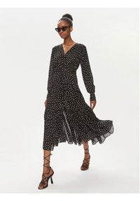 Pinko Sukienka koszulowa Isometria 101838 A0ZK Czarny Regular Fit. Kolor: czarny. Materiał: syntetyk. Typ sukienki: koszulowe #5