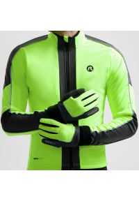 ROGELLI - Rękawiczki sportowe unisex Rogelli Essentail Hi Vis wodoodporne. Kolor: czarny, żółty, wielokolorowy. Sport: kolarstwo