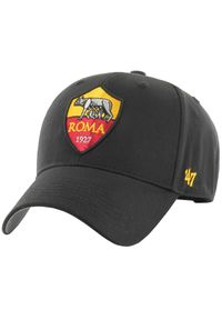 47 Brand - Czapka z daszkiem męska ITFL AS Roma Basic Cap. Kolor: czarny. Materiał: bawełna #1