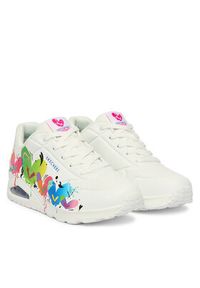 skechers - Skechers Sneakersy Jason Naylor: Uno - Open Your Heart 190008/WMLT Biały. Kolor: biały. Materiał: skóra #3