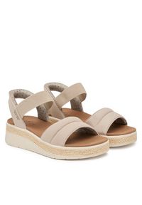 skechers - Skechers Sandały BOBS Sun Ray 114413/TPE Beżowy. Kolor: beżowy. Materiał: materiał #2