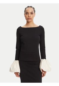 STAUD Bluzka Paige R24F1175PF Czarny Regular Fit. Kolor: czarny. Materiał: wiskoza
