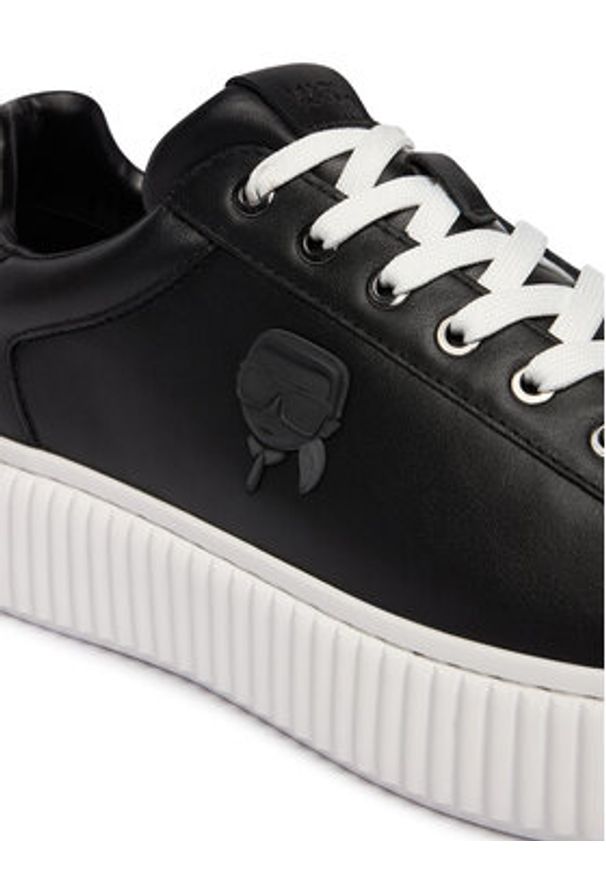 Karl Lagerfeld - KARL LAGERFELD Sneakersy Kaprika KL24270N Czarny. Kolor: czarny. Materiał: skóra