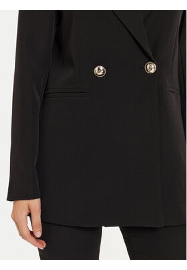 Maryley Marynarka 24IB112/43NE Czarny Regular Fit. Kolor: czarny. Materiał: syntetyk