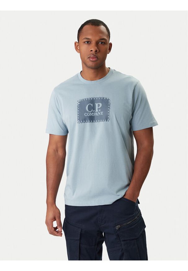 C.P. Company T-Shirt 20CMTS723A005100W Niebieski Regular Fit. Kolor: niebieski. Materiał: bawełna