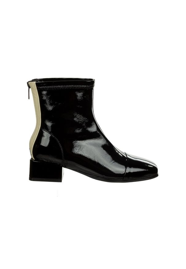 Botki Loretta Vitale W5328A Black 514283, Czarny, Skóra naturalna - 36. Okazja: na co dzień. Zapięcie: zamek. Kolor: czarny. Materiał: skóra. Szerokość cholewki: normalna. Styl: casual