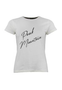PEAK MOUNTAIN - Koszulka damska Peak Mountain Atresor. Kolor: biały. Długość rękawa: krótki rękaw. Długość: krótkie. Sport: outdoor #1