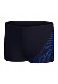 Speedo - Chłopięce Spodenki Kąpielowe Z Logo Medley. Kolor: niebieski